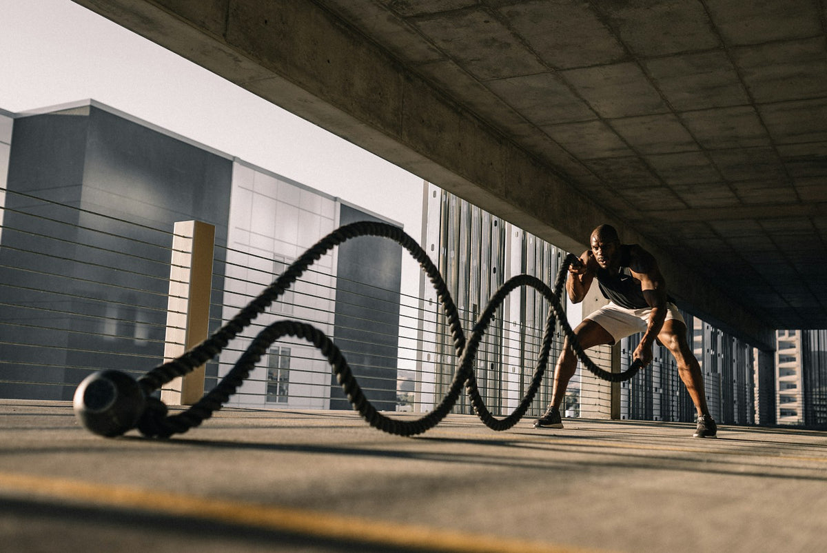 A lean, healthy person training as part of a sustainable routine