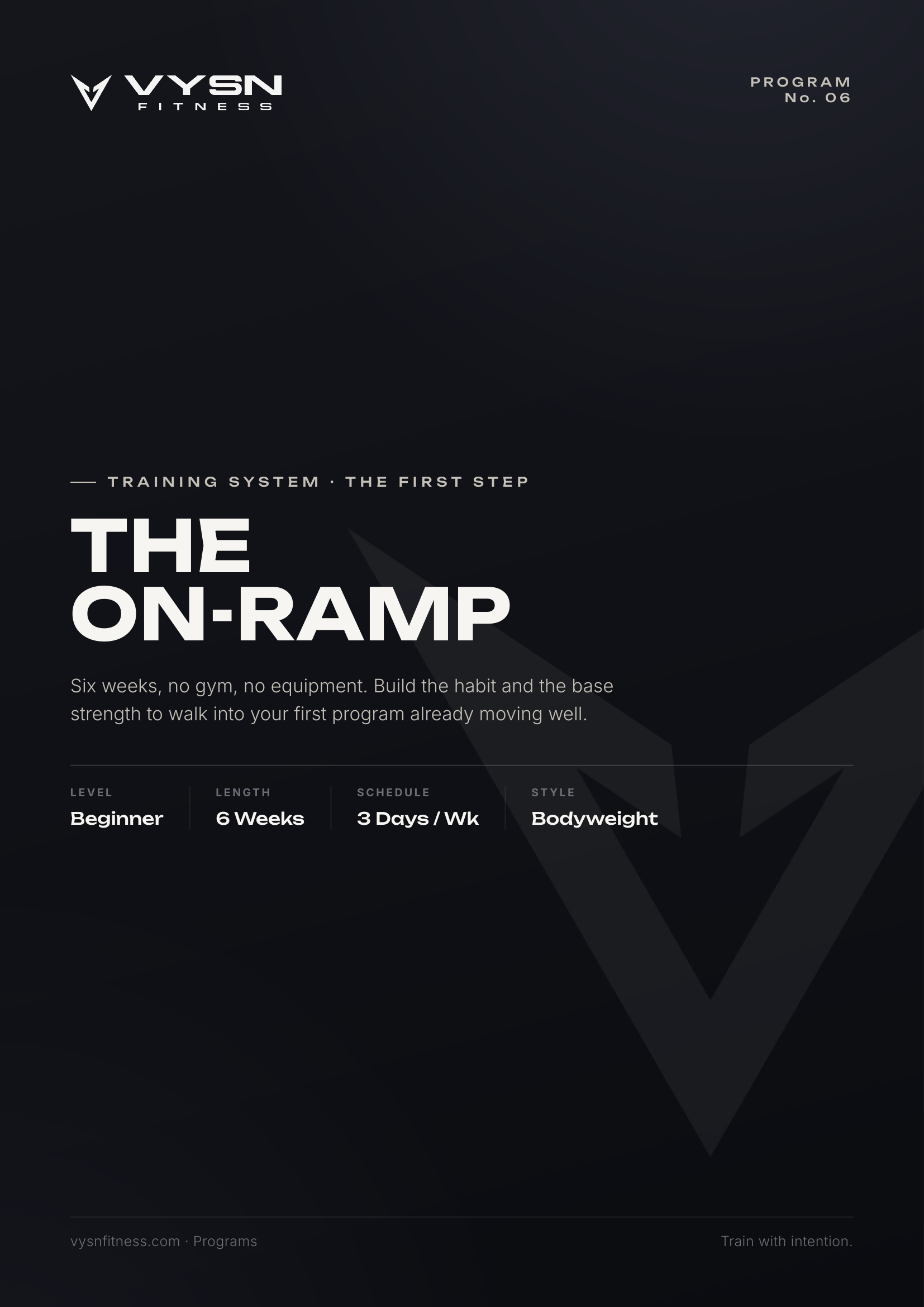 The On-Ramp — Program cover