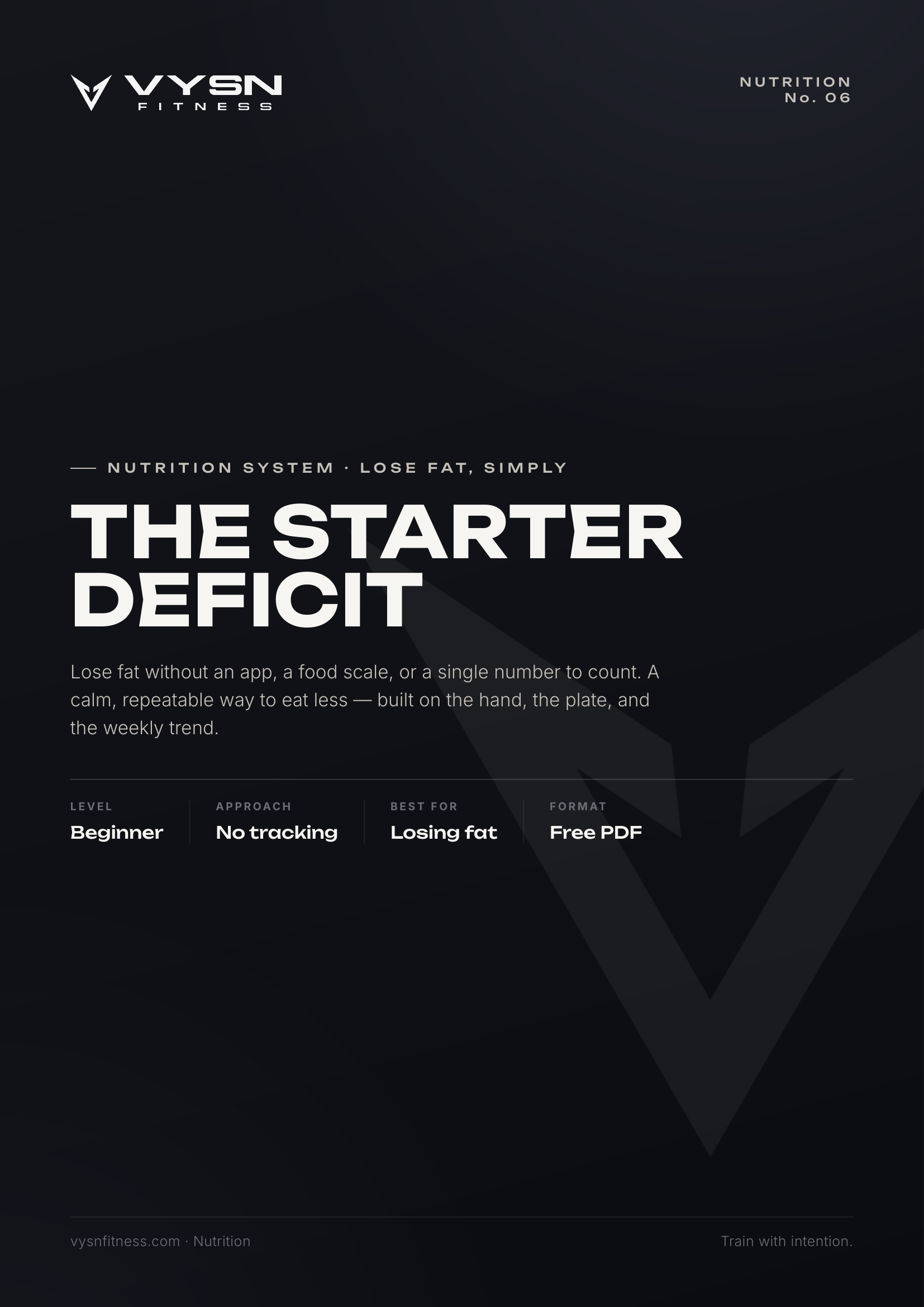 The Starter Deficit — Nutrition cover
